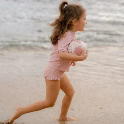 Little Dutch Swim shirt short sleeve - Light pink - Sunny Flowers Sale