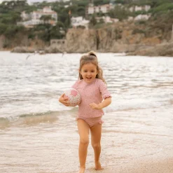 Little Dutch Swim shirt short sleeve - Light pink - Sunny Flowers Sale