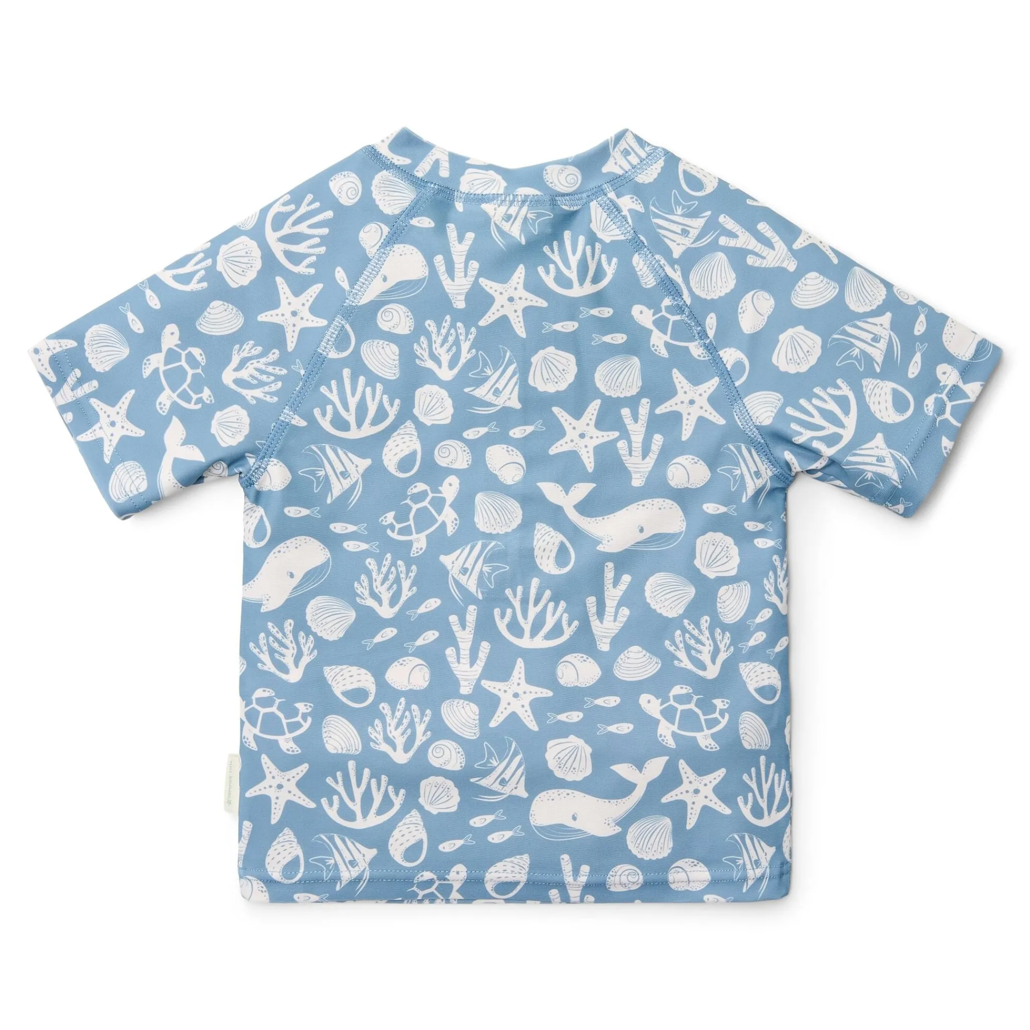 Little Dutch Swim shirt short sleeve - Light blue - Sea Life Online