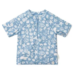 Little Dutch Swim shirt short sleeve - Light blue - Sea Life Online