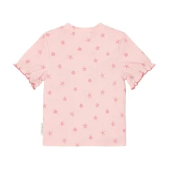 Little Dutch Swim shirt short sleeve - Pink - Shells Online