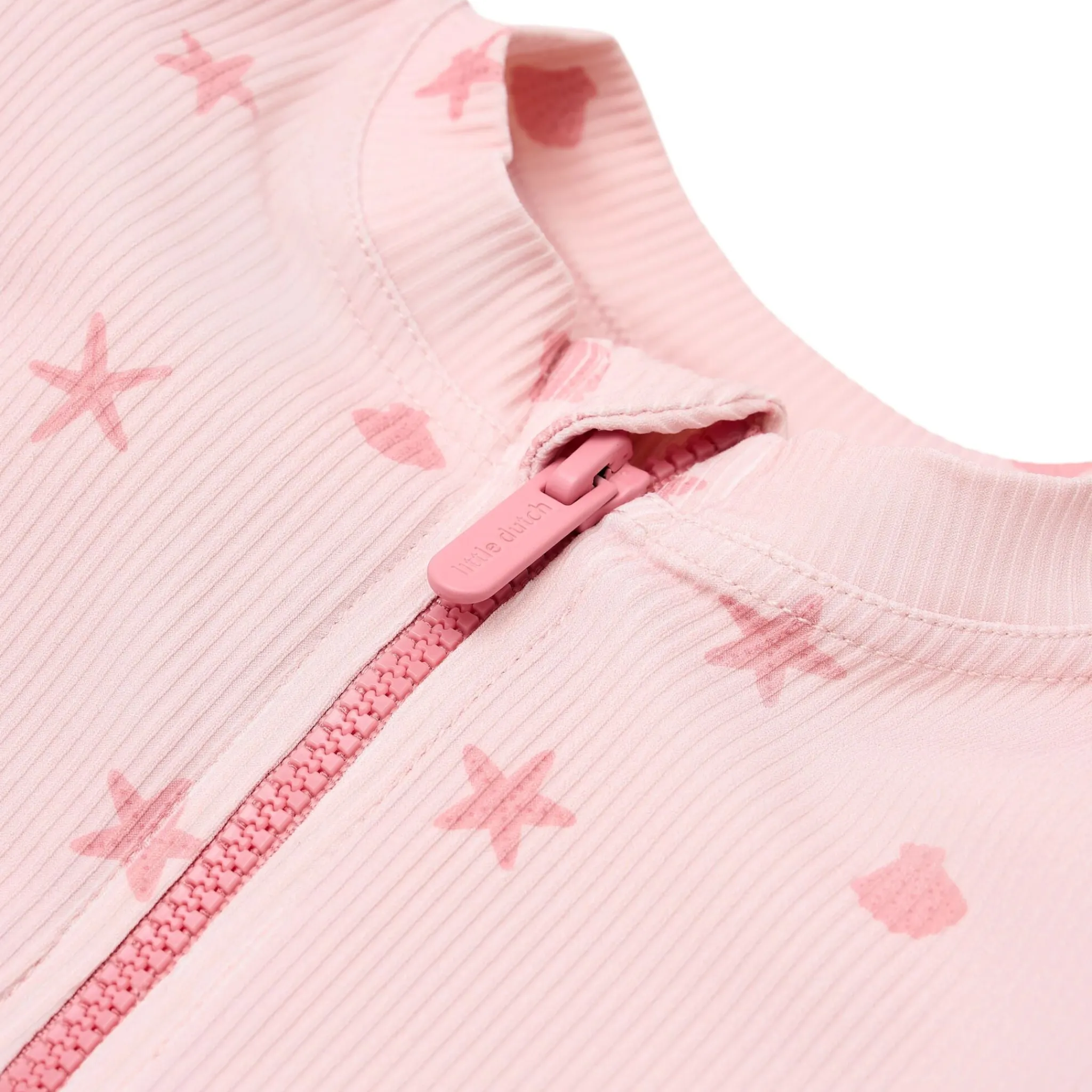 Little Dutch Swim shirt short sleeve - Pink - Shells Online