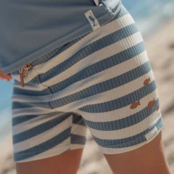 Little Dutch Swim Shorts - Blue - Ocean Blue Stripes Outlet