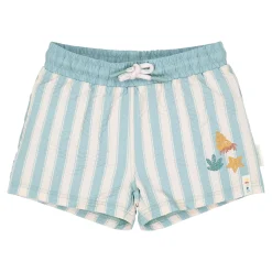 Little Dutch Swim shorts - Green - Ocean Surf Stripes New
