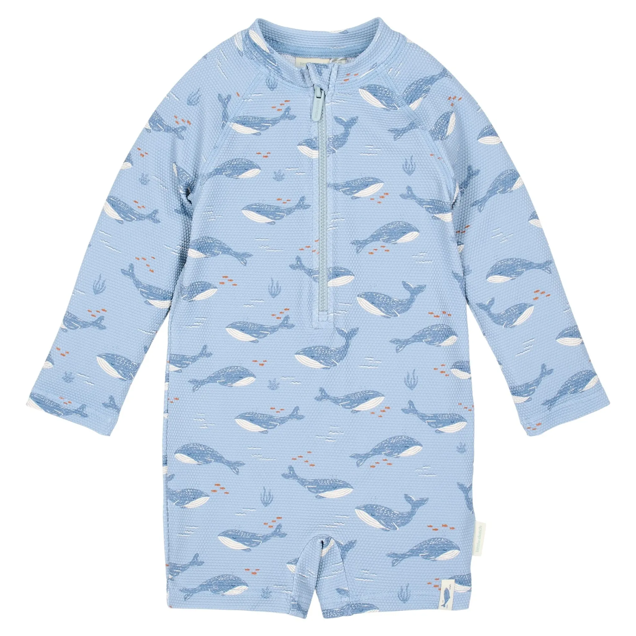 Little Dutch Swimsuit long sleeve - UPF 40 - Blue - Ocean Splash Best