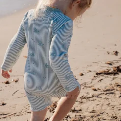 Little Dutch Swimsuit long sleeve - UPF 40 - Green - Ocean Adventure Best