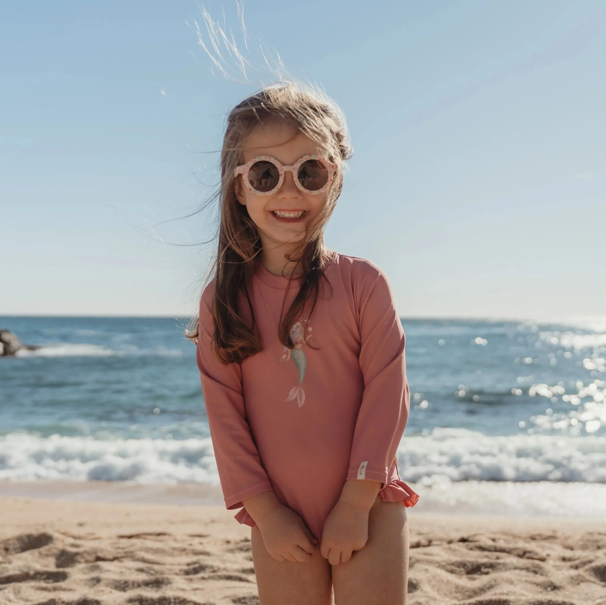 Little Dutch Swimsuit long sleeve - UPF 40 - Pink Discount
