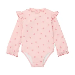 Little Dutch Swimsuit long sleeve - UPF 40 - Pink - Shells Outlet