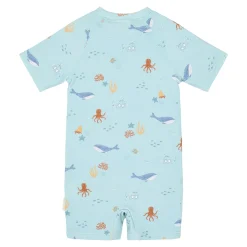 Little Dutch Swimsuit short sleeve - Green - Ocean Friends Online