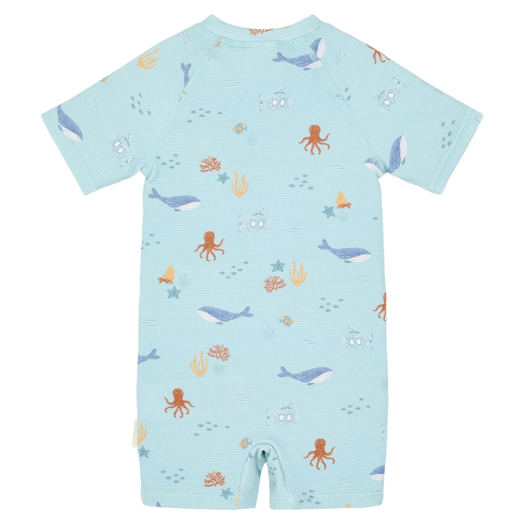 Little Dutch Swimsuit short sleeve - Green - Ocean Friends Online