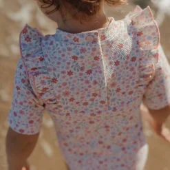 Little Dutch Swimsuit short sleeves - Floral print