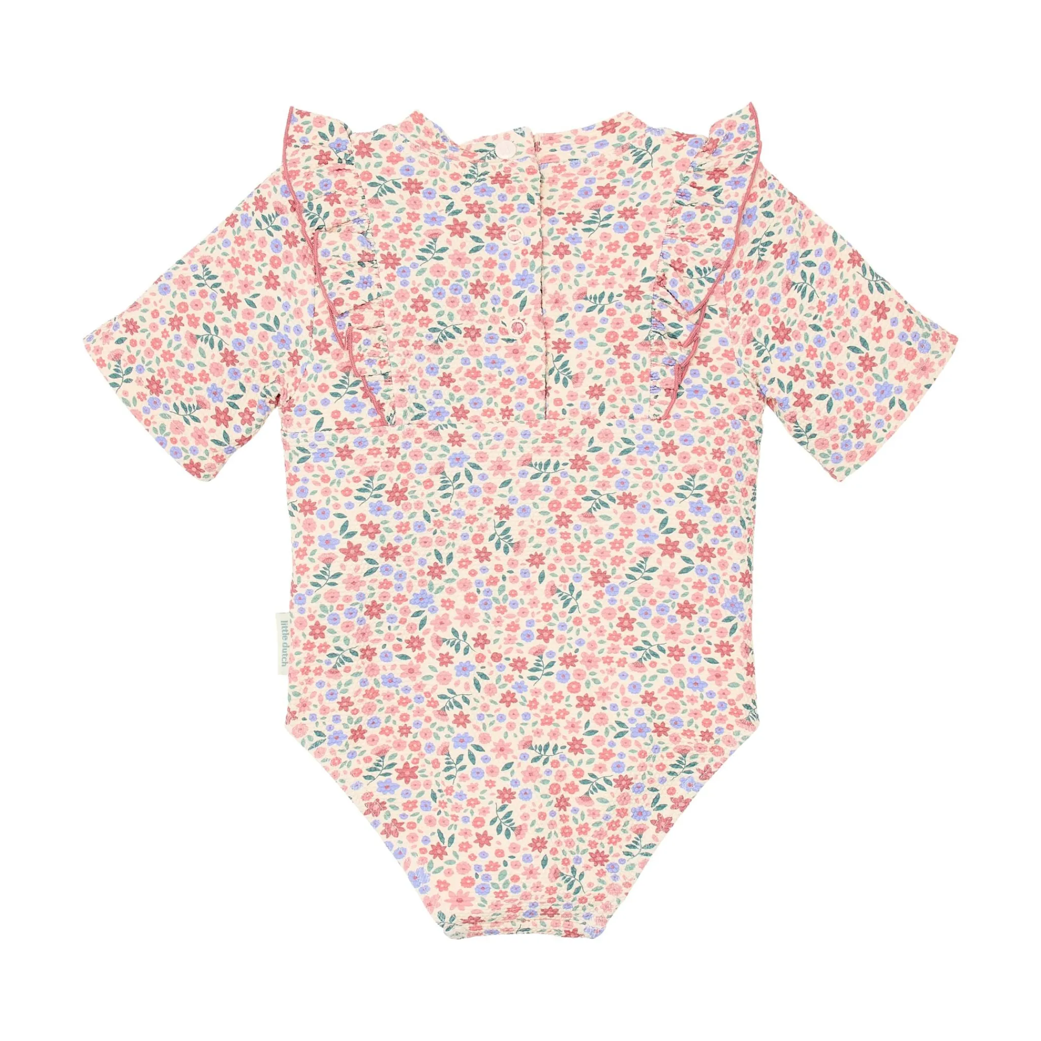 Little Dutch Swimsuit short sleeves - Floral print