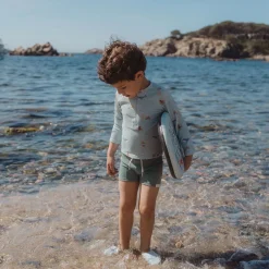 Little Dutch Swim trunks - Green - Waffle texture Best