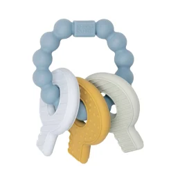 Little Dutch Teething toy keychain blue New