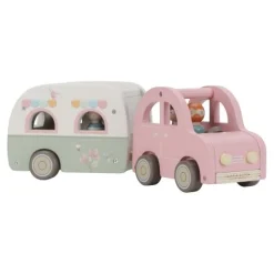 Little Dutch Toy car with caravan - Multicolored - Essentials Clearance