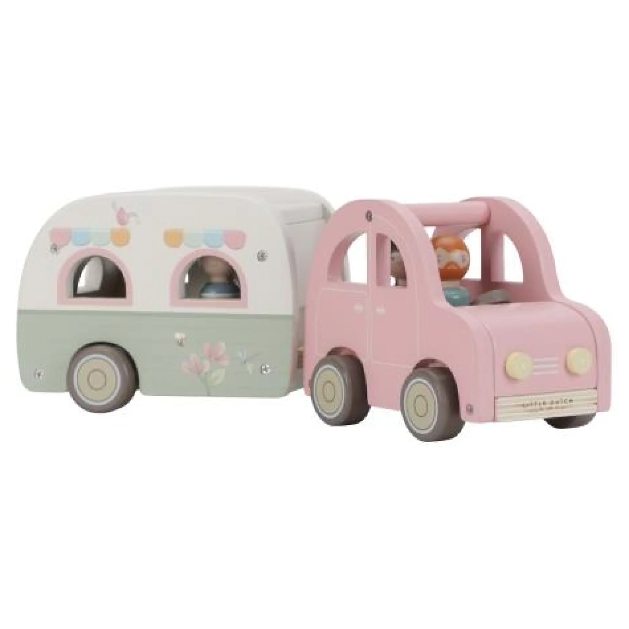Little Dutch Toy car with caravan - Multicolored - Essentials Clearance