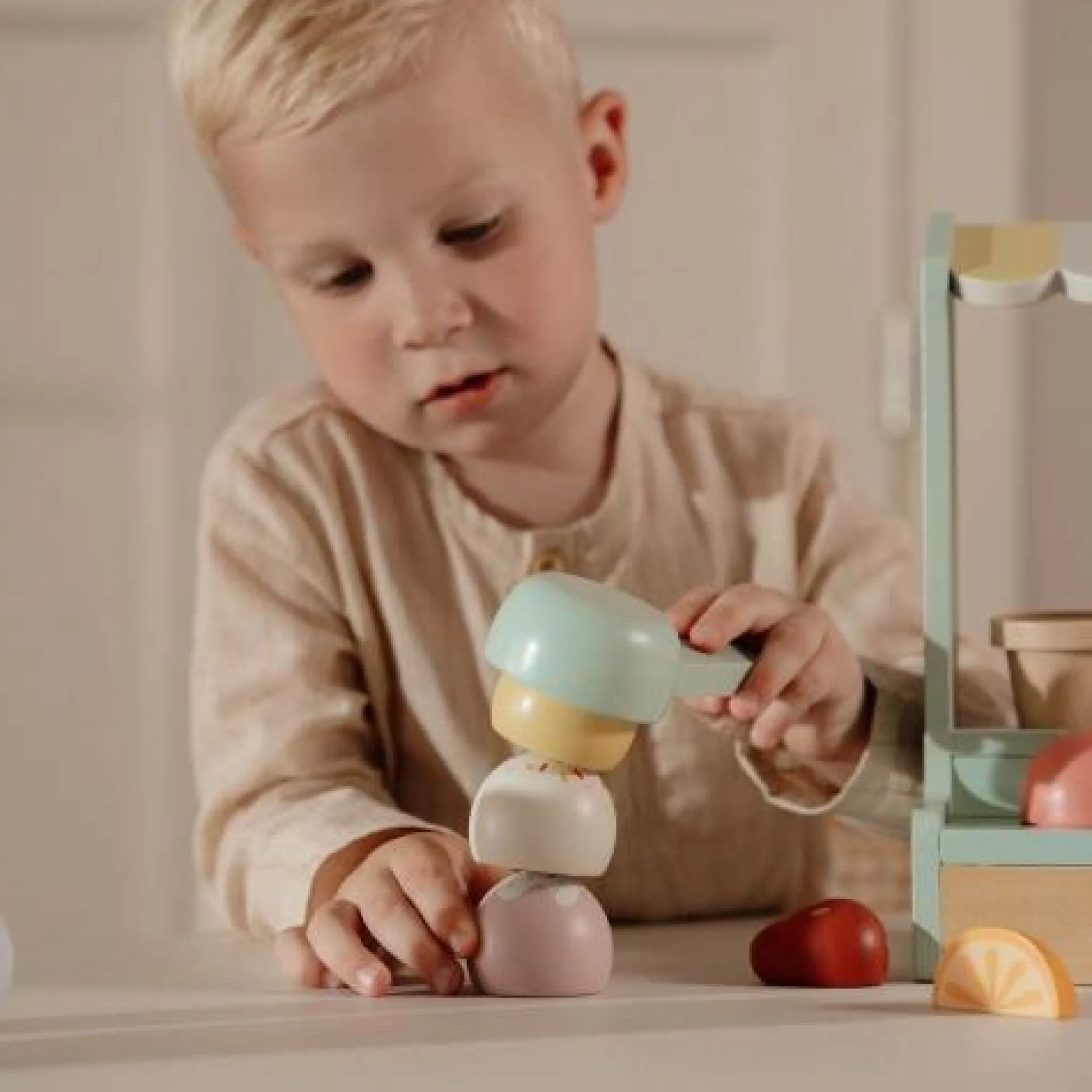 Little Dutch Toy ice cream stand - Multicolored - Essentials Discount