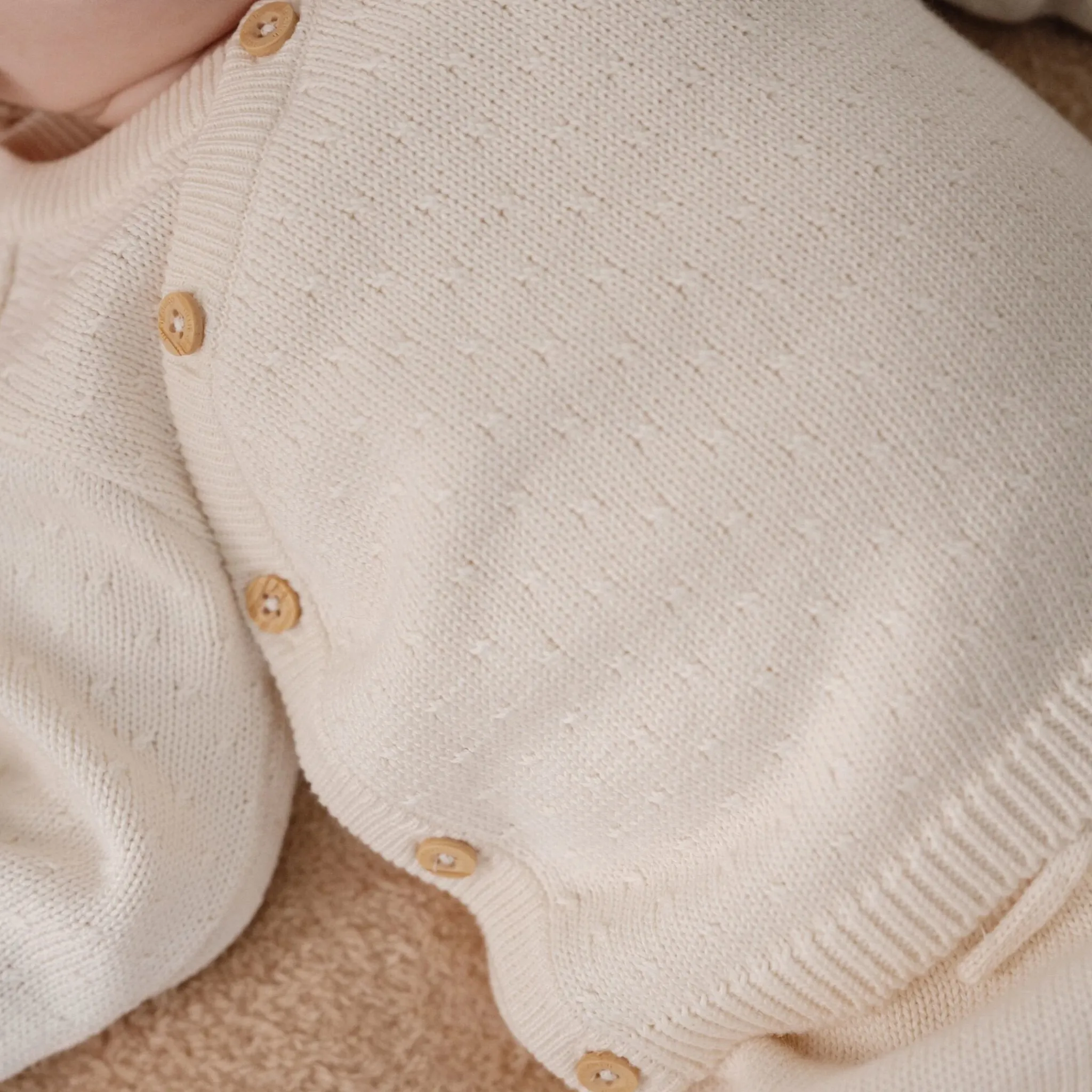 Little Dutch Vest - White - Newborn Naturals New