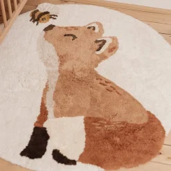 Little Dutch Vos - Beige - Forest Friends rug Clearance