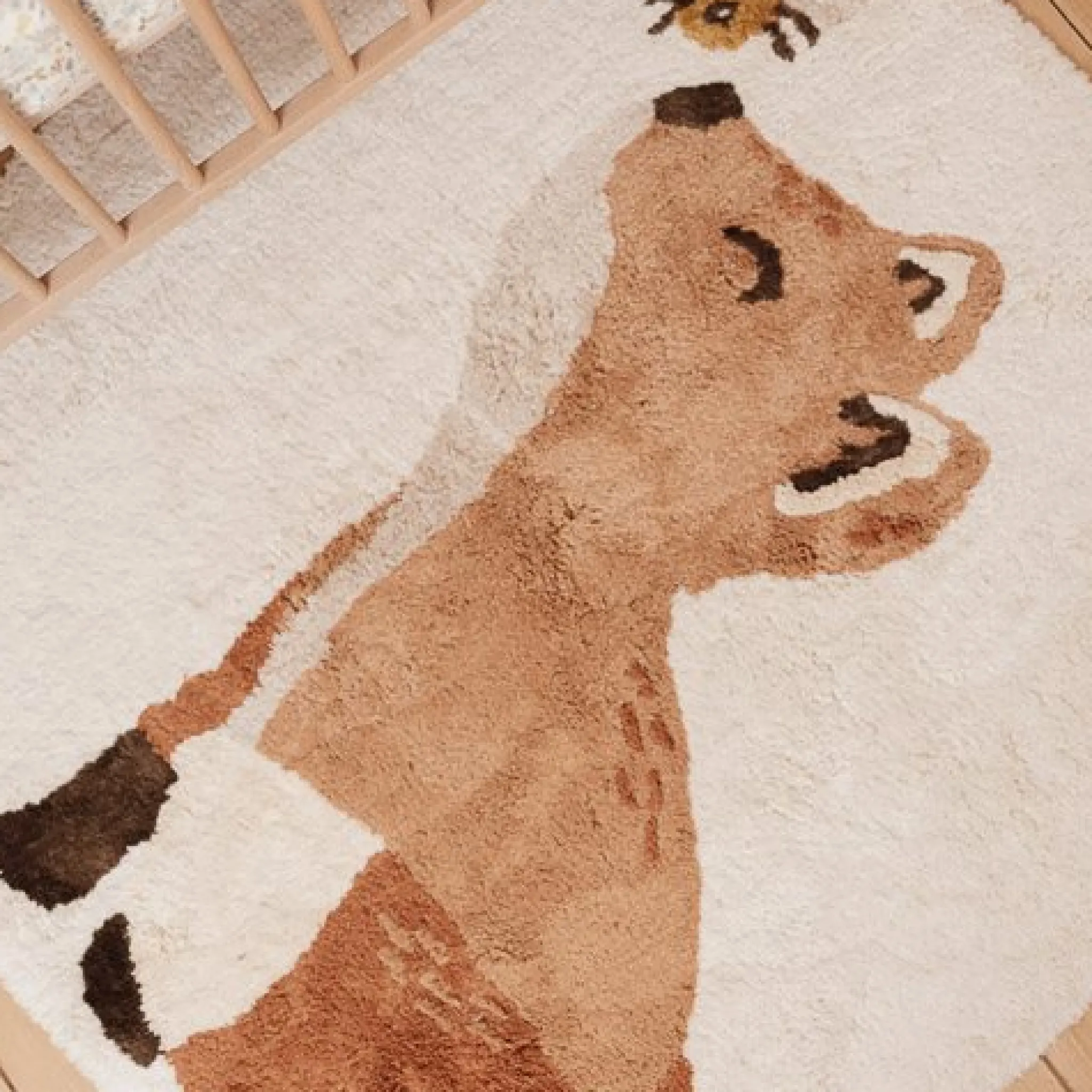 Little Dutch Vos - Beige - Forest Friends rug Clearance