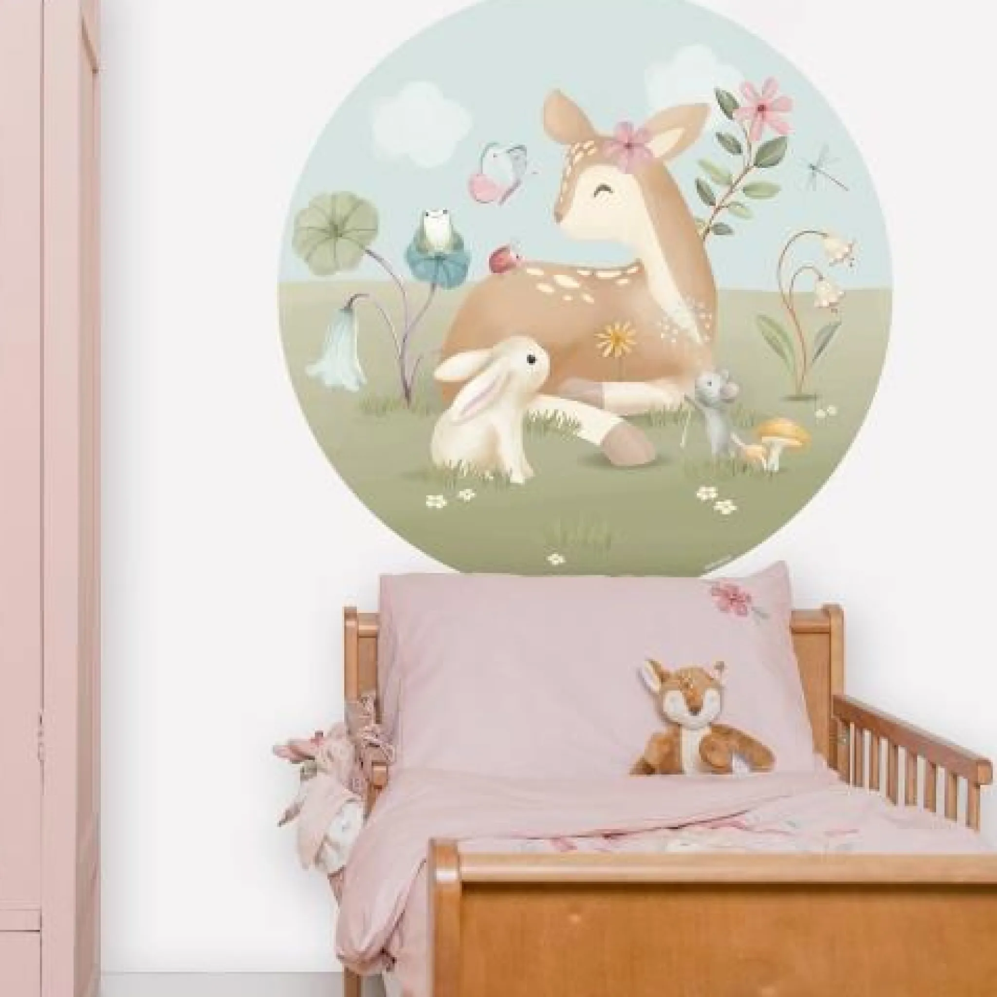 Little Dutch Wallpaper circle - Multicolored - Fairy Garden New