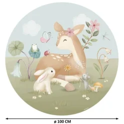 Little Dutch Wallpaper circle - Multicolored - Fairy Garden New