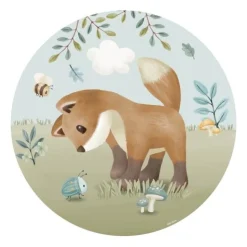 Little Dutch Wallpaper circle - Multicolored - Forest Friends New