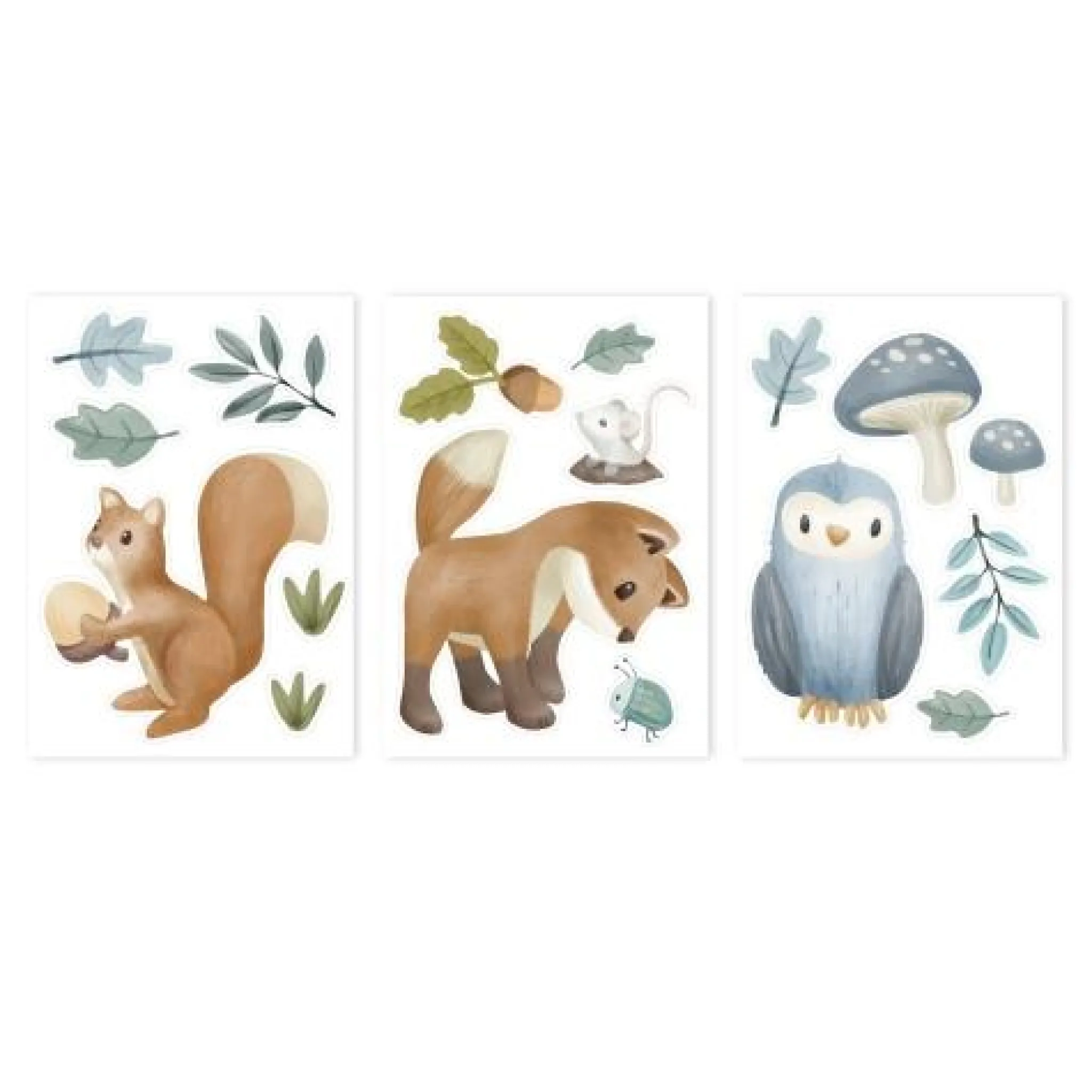 Little Dutch Wall stickers - Multicolored - Forest Friends Hot