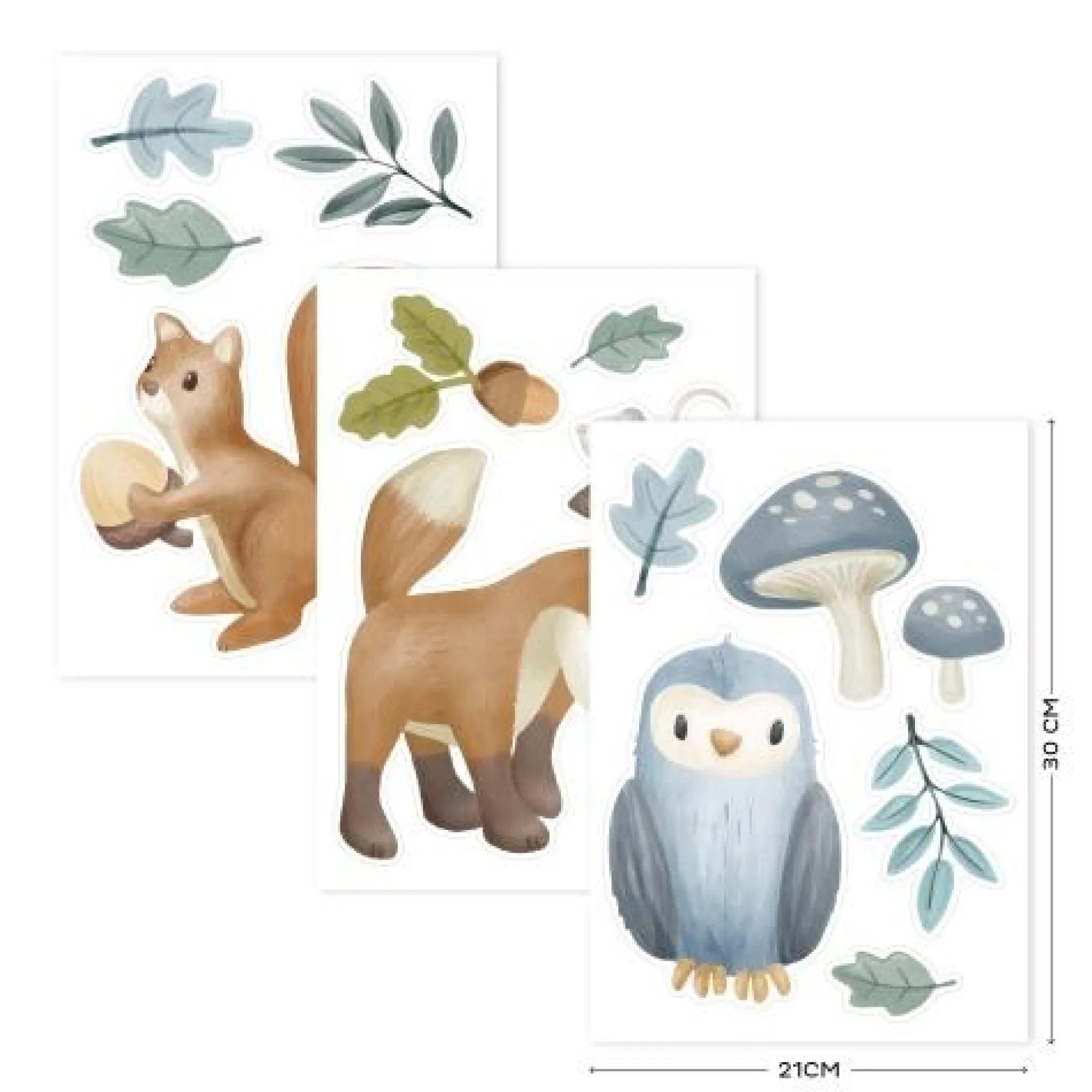 Little Dutch Wall stickers - Multicolored - Forest Friends Hot