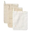 Little Dutch Washcloth set - Beige - Newborn Naturals - Little Goose Clearance