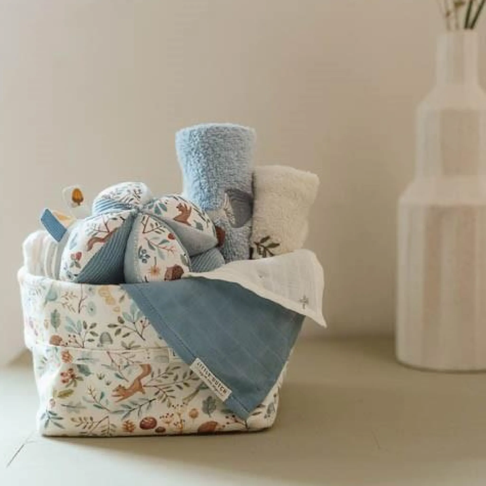 Little Dutch Washcloth set - Blue - Forest Friends New