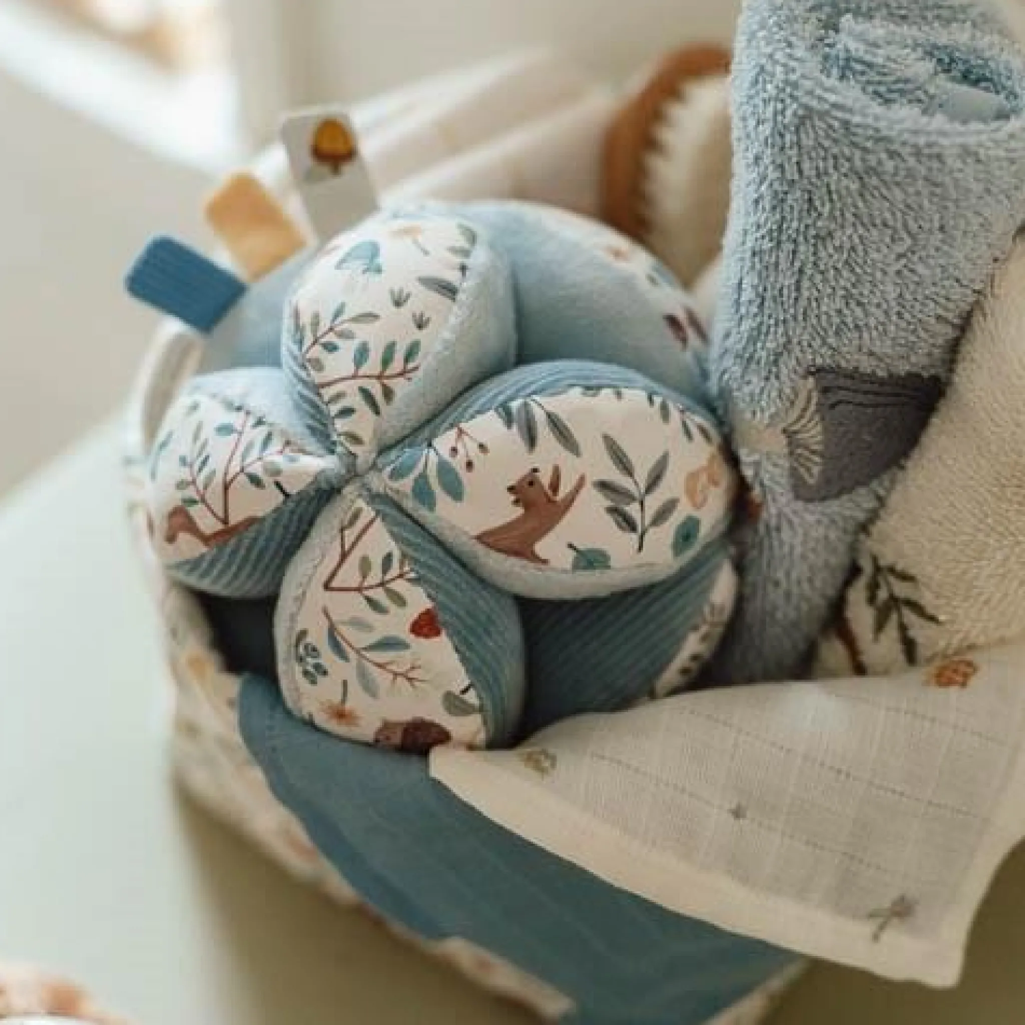 Little Dutch Washcloth set - Blue - Forest Friends New