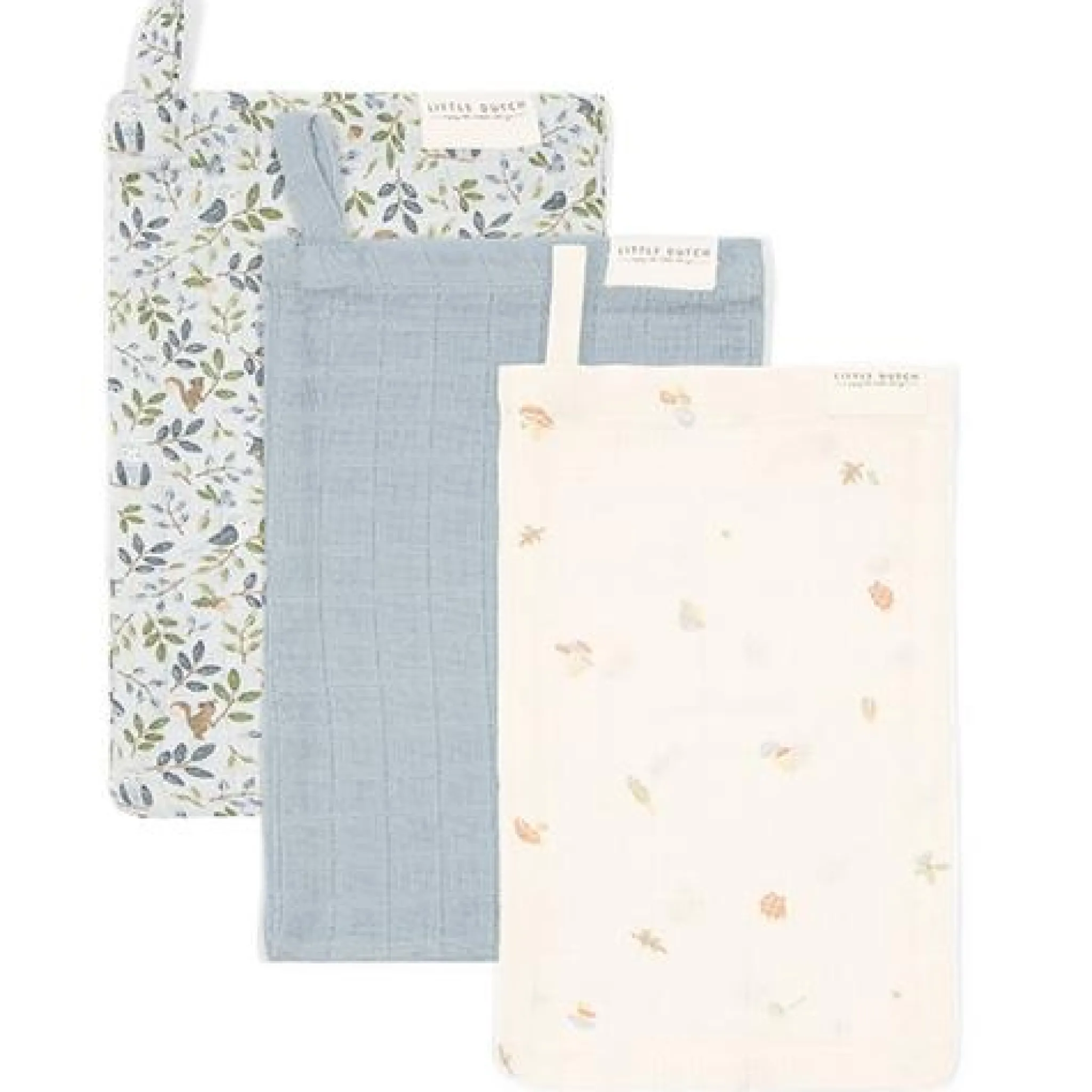 Little Dutch Washcloth set - Blue - Forest Friends Outlet