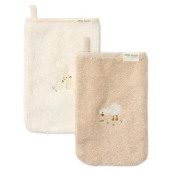 Little Dutch Washcloth set - White - Newborn Naturals - Baby Bunny Outlet