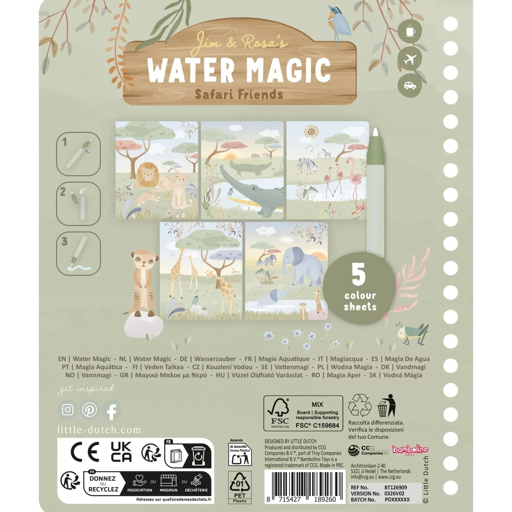 Little Dutch Water coloring book - Rosa Best