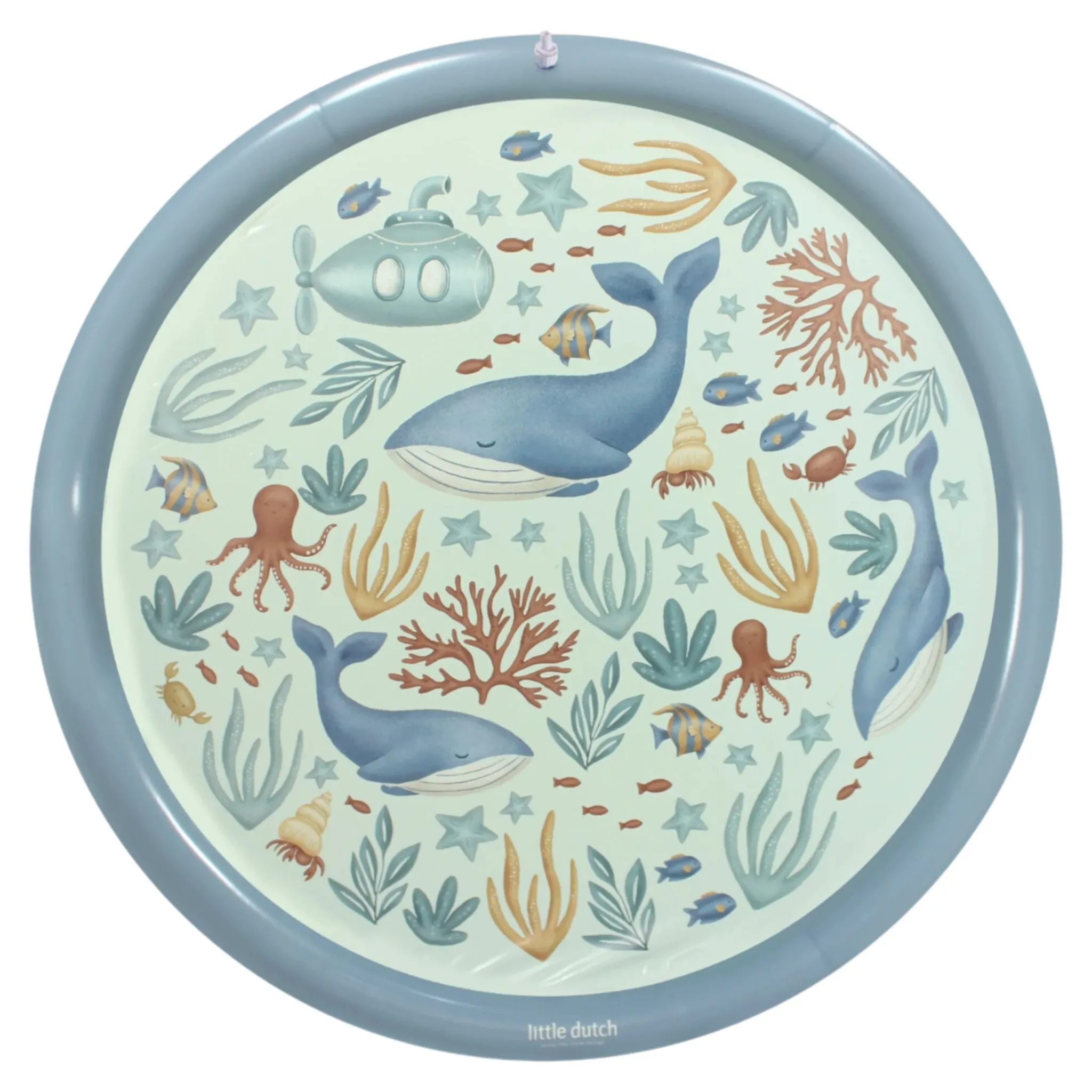 Little Dutch Water Play Mat - Blue - Ocean World Online