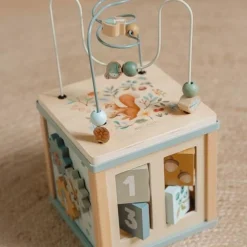 Little Dutch Wooden activity cube - Blue - Forest Friends Online