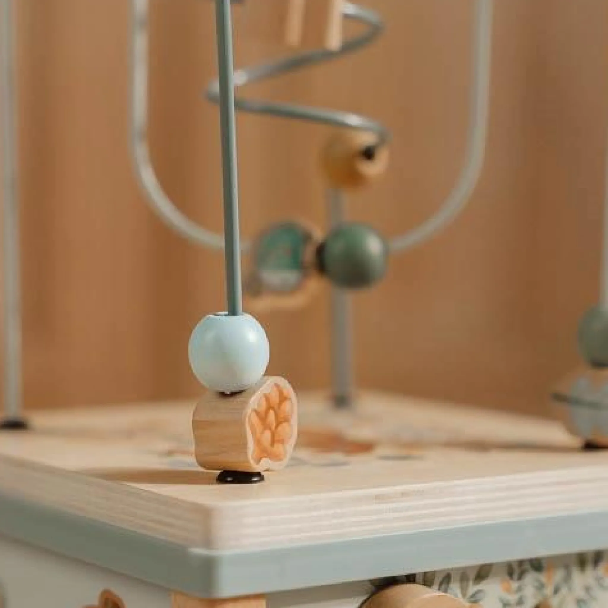 Little Dutch Wooden activity cube - Blue - Forest Friends Online