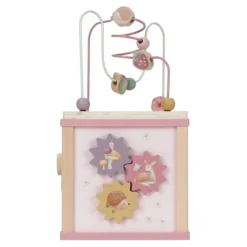 Little Dutch Wooden activity cube - Pink - Fairy Garden Best