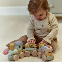 Little Dutch Wooden Block Train - Green Discount