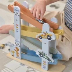 Little Dutch Wooden car track - Blue Outlet