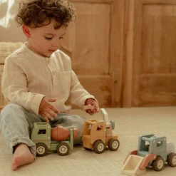 Little Dutch Wooden cement truck – Green – Essentials Online