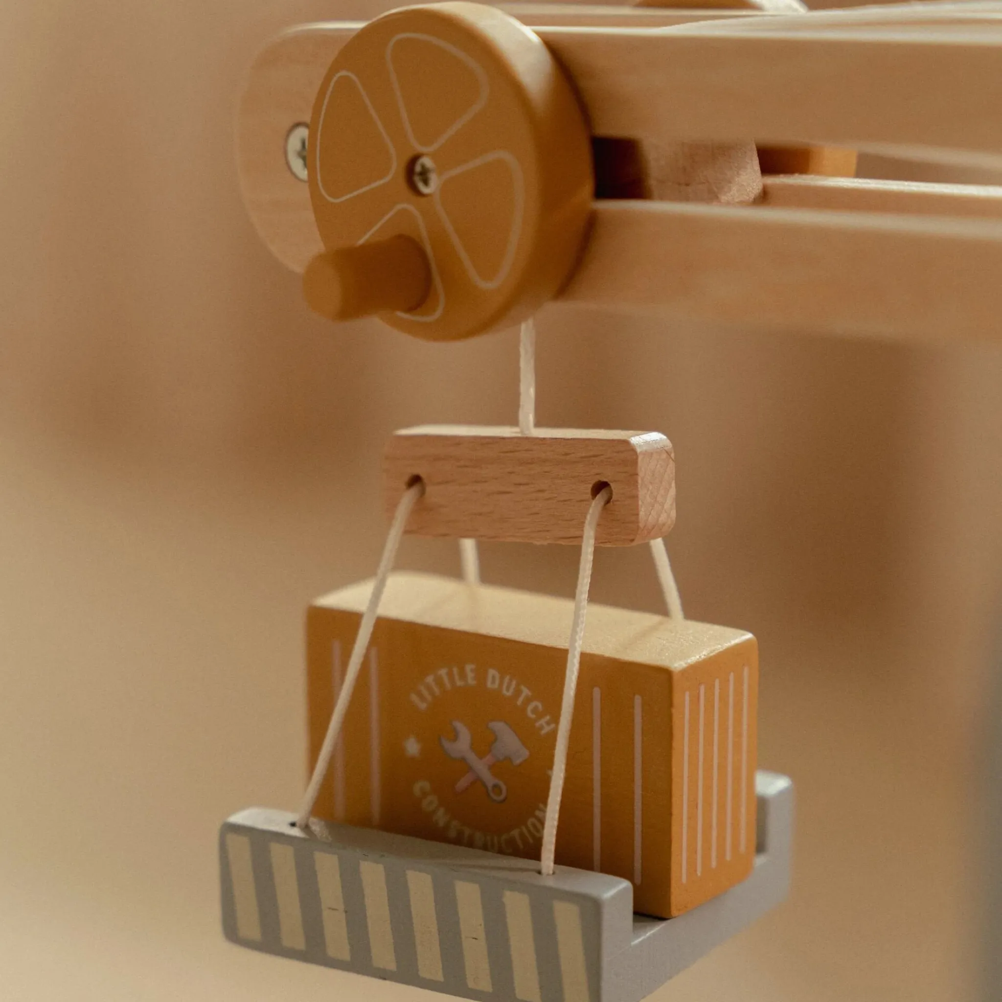 Little Dutch Wooden crane – Multicolored – Train track Sale