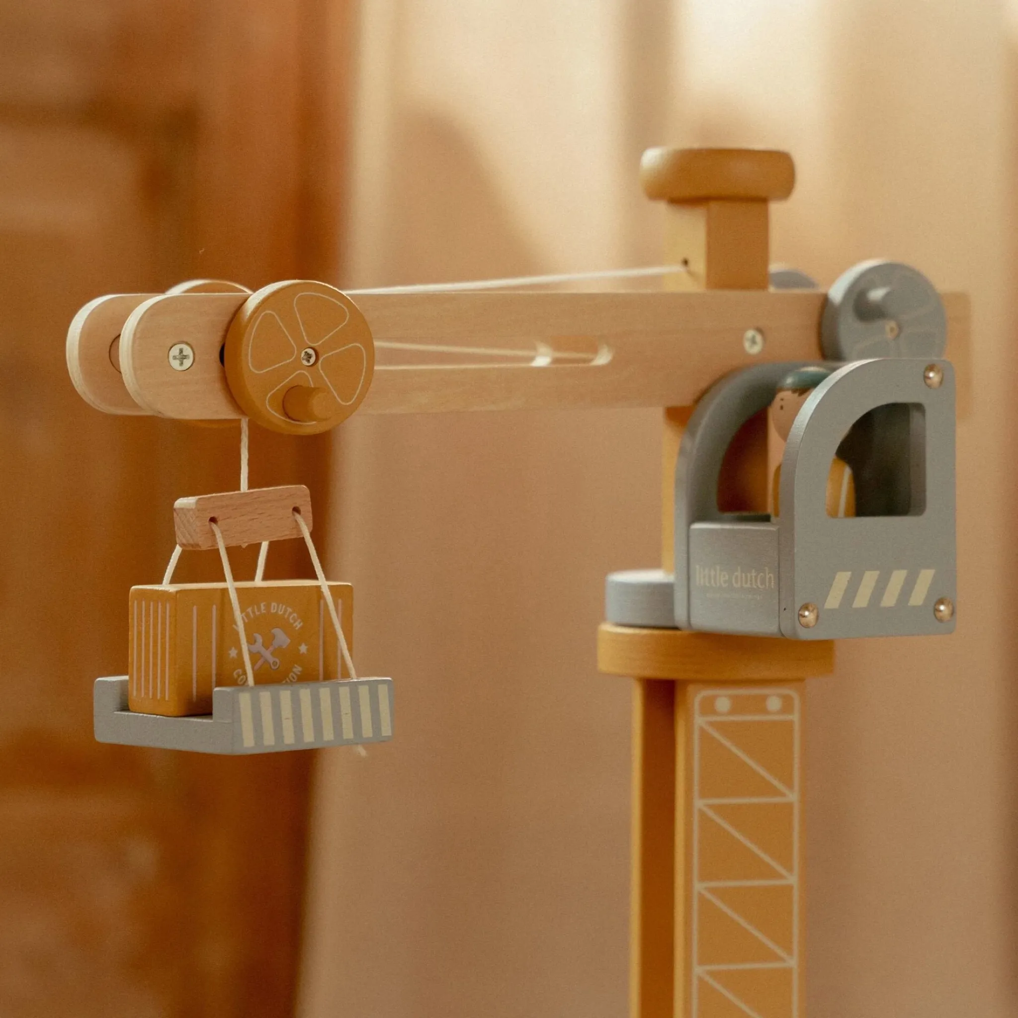 Little Dutch Wooden crane – Multicolored – Train track Sale