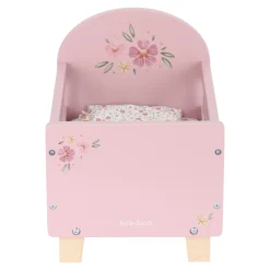 Little Dutch Wooden doll bed - Pink - Essentials Clearance