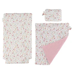 Little Dutch Wooden doll stroller - Pink - Essentials Outlet