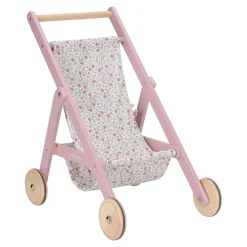 Little Dutch Wooden doll stroller - Pink - Essentials Online