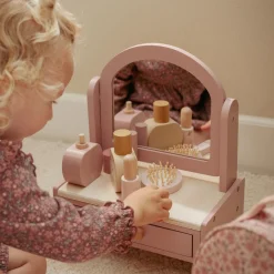 Little Dutch Wooden dressing table - Pink - Essentials Outlet