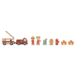 Little Dutch Wooden fire station – Red – Essentials Online