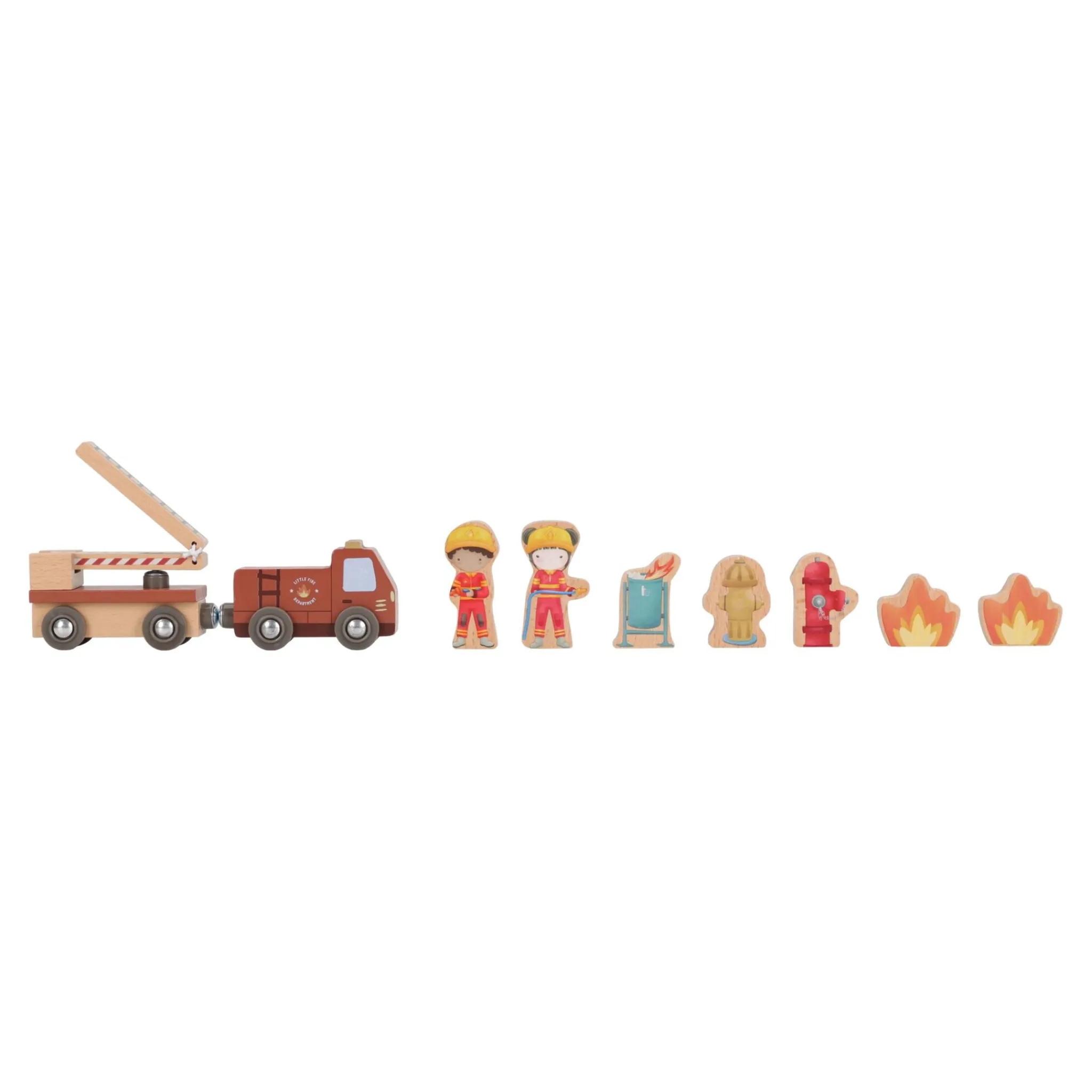 Little Dutch Wooden fire station – Red – Essentials Online